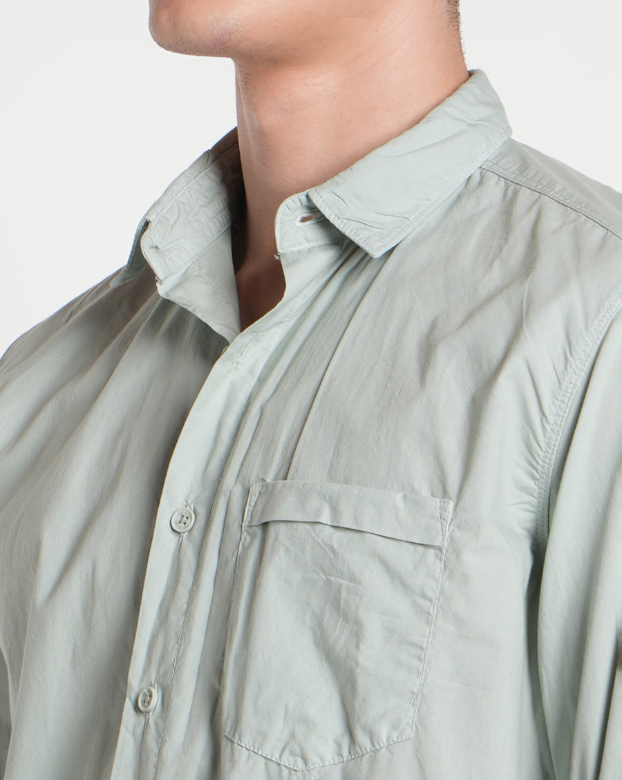 Dark Green Regular Fit Shirt