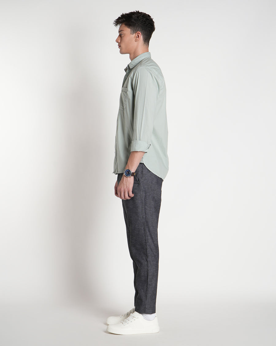 Dark Green Regular Fit Shirt