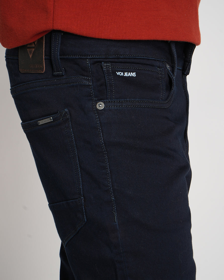 Indigo Track Cropped Skinny Jeans