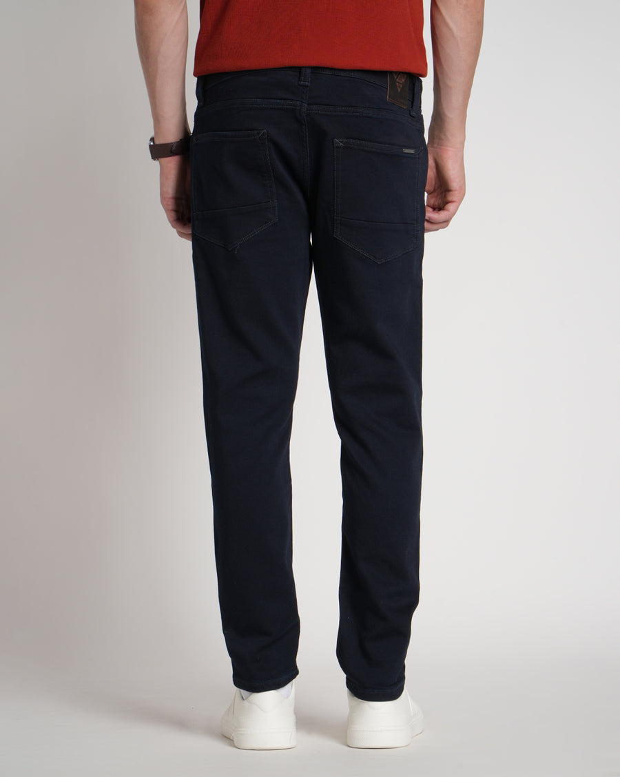 Indigo Track Cropped Skinny Jeans