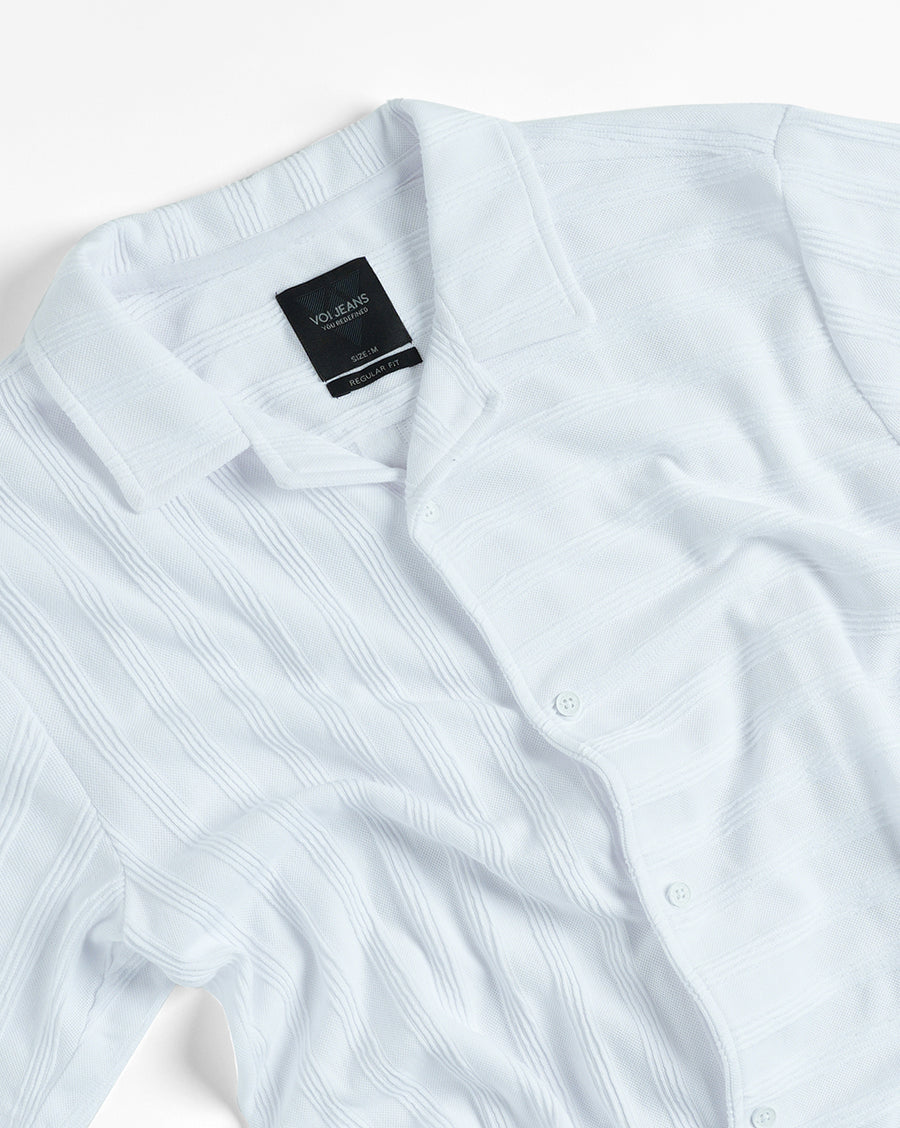 White Regular Fit Shirt