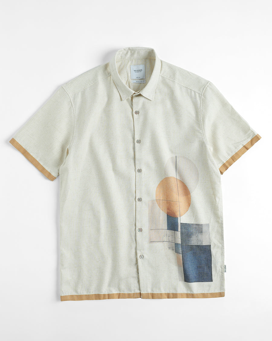 Ecru Regular Fit Shirt