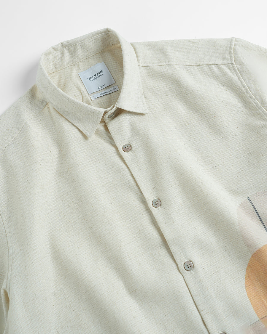 Ecru Regular Fit Shirt
