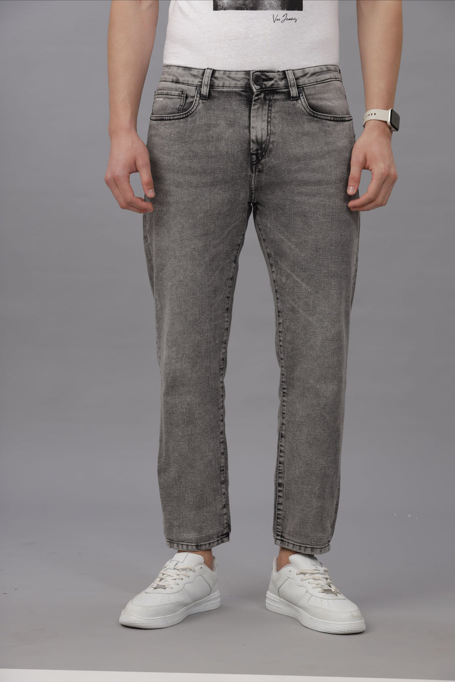GREY COLLIN FIT JEANS