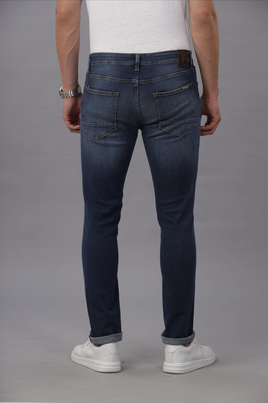 INDIGO TRACK SKINNY FIT JEANS
