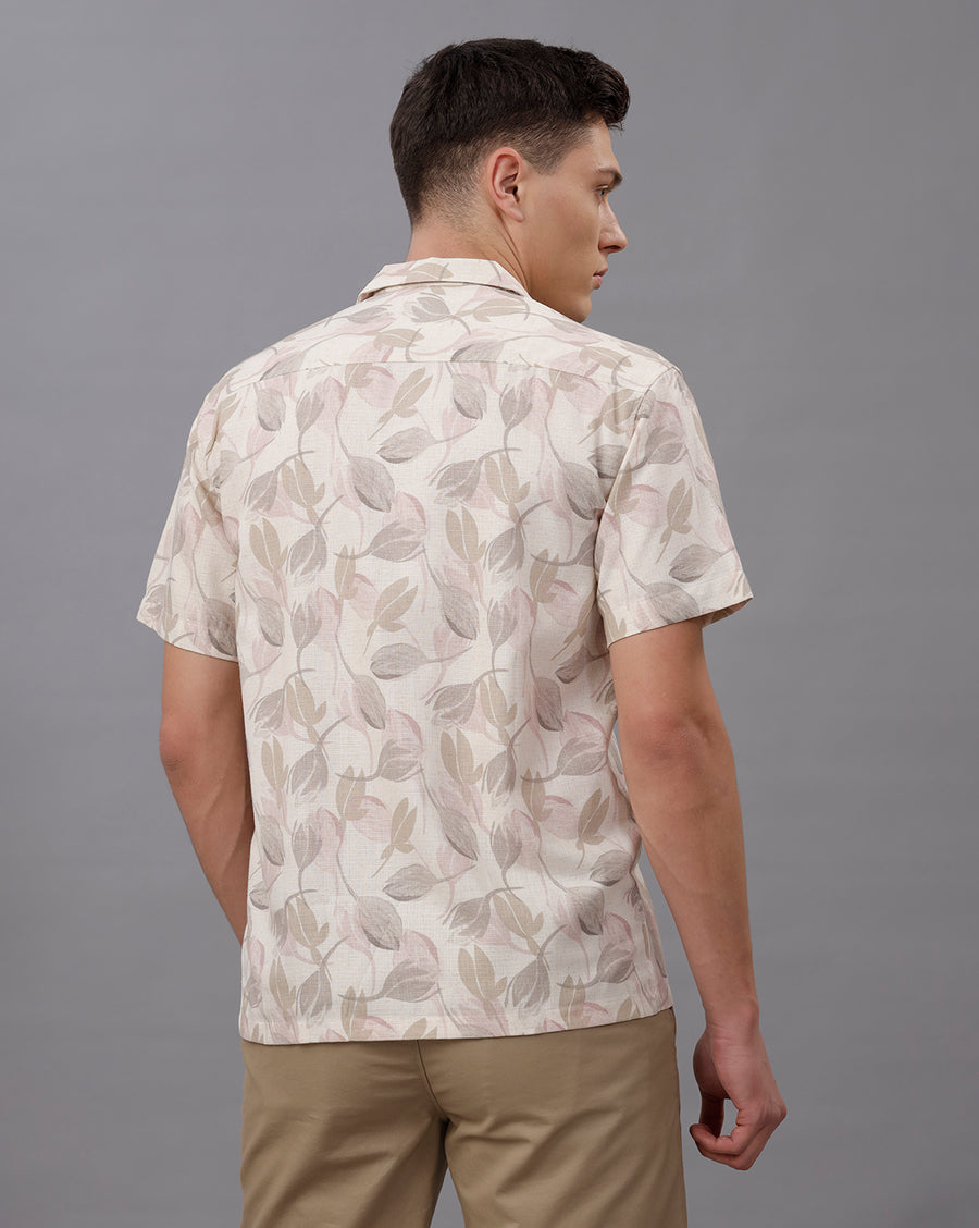 ECRU REGULAR FIT POLYESTER SHIRT