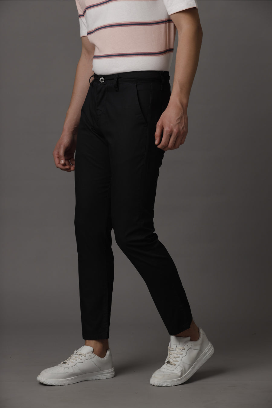 BLACK BLUE EASE CHINOS