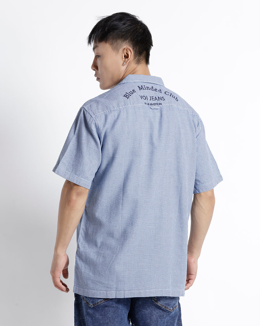 Light Indigo/White Regular Fit Shirt