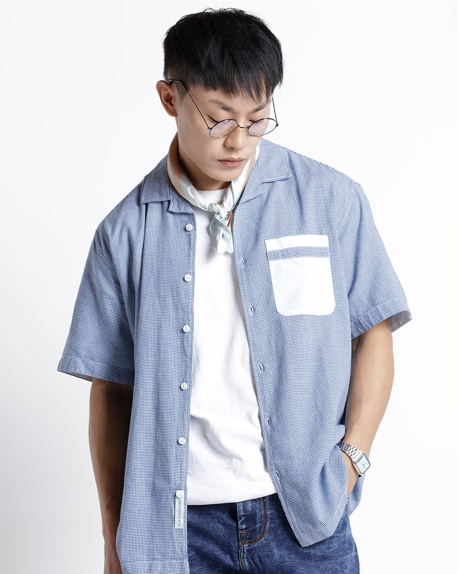 Light Indigo/White Regular Fit Shirt