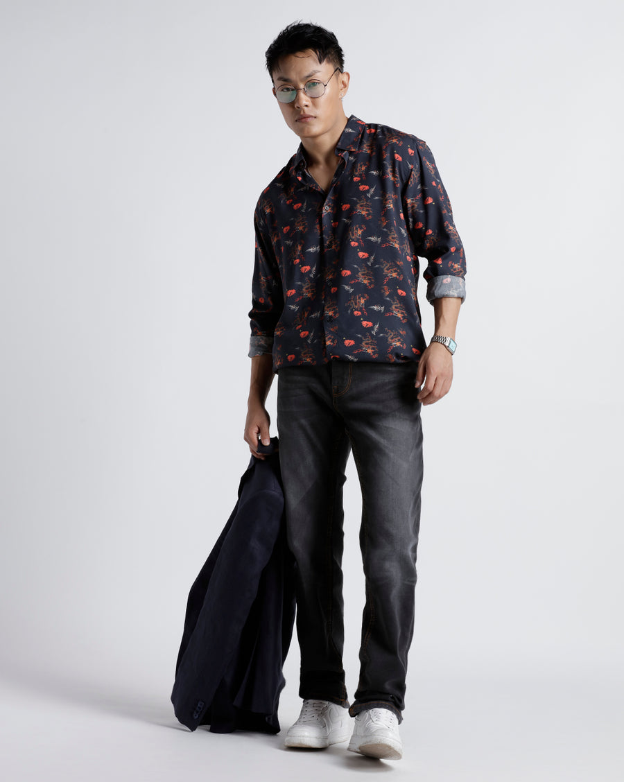 Dark Grey Track Skinny Fit Jeans