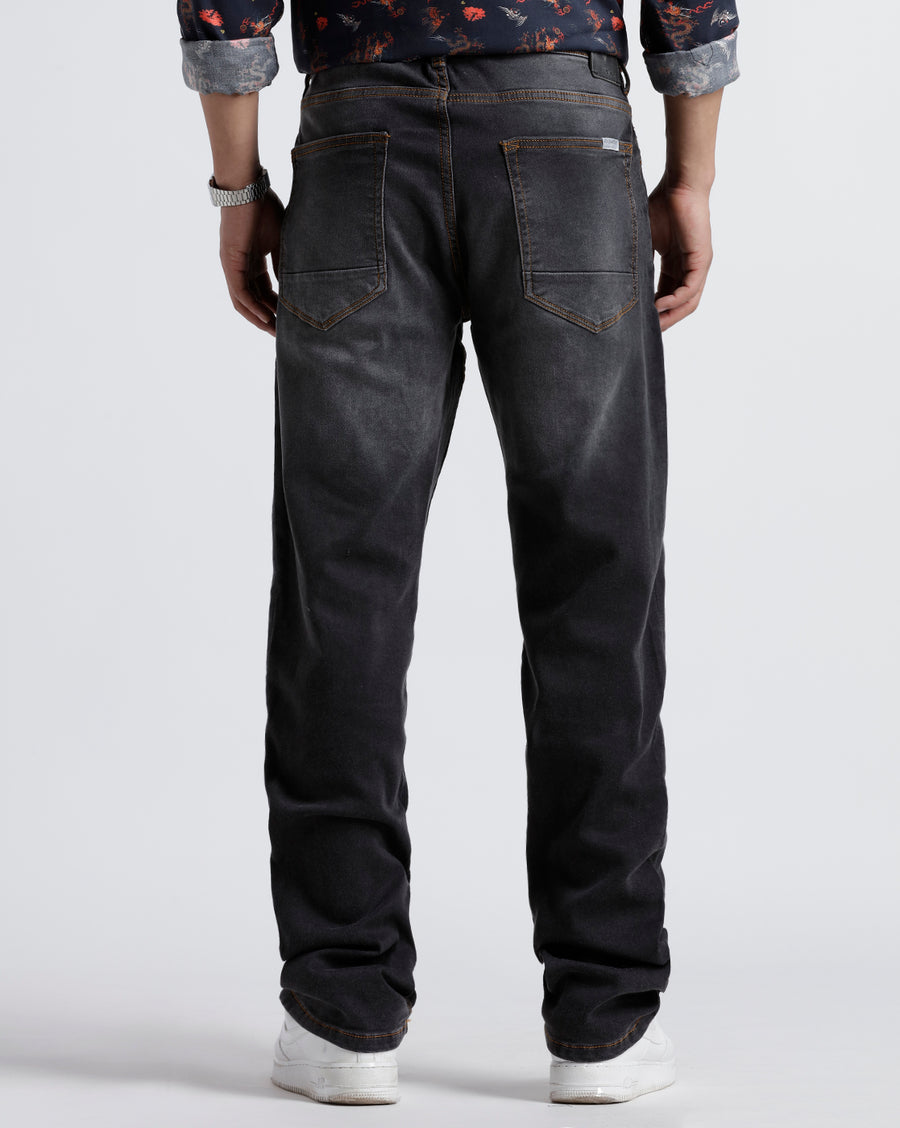 Dark Grey Track Skinny Fit Jeans