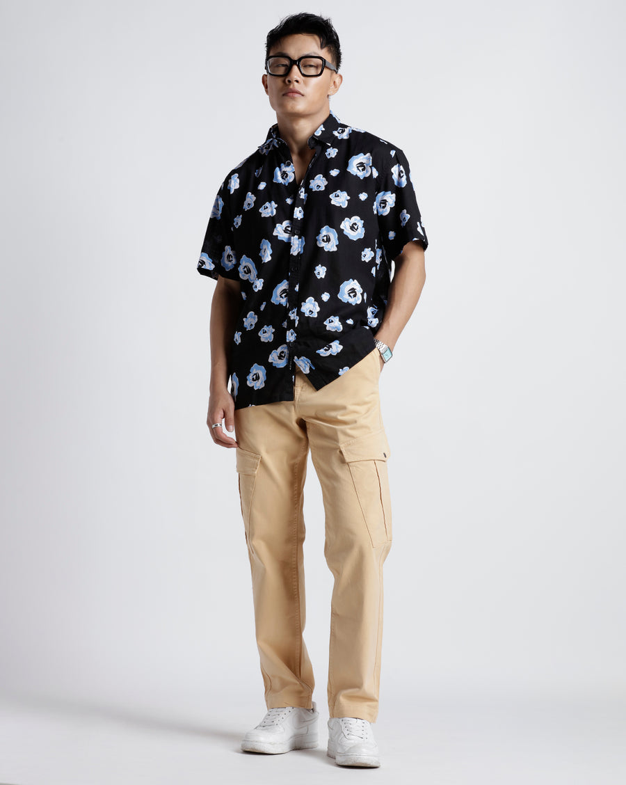 MAHARISHI LOOSE FIT TAFFY COTTON CARGO