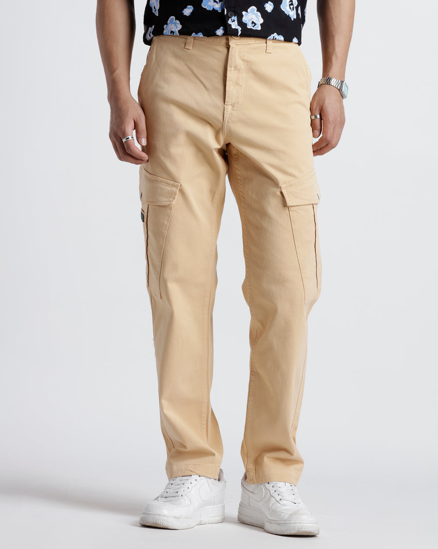 MAHARISHI LOOSE FIT TAFFY COTTON CARGO