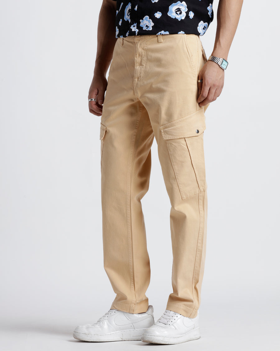 MAHARISHI LOOSE FIT TAFFY COTTON CARGO