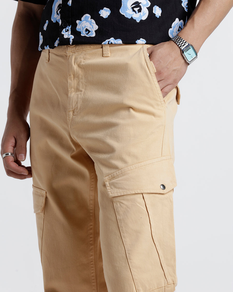 MAHARISHI LOOSE FIT TAFFY COTTON CARGO