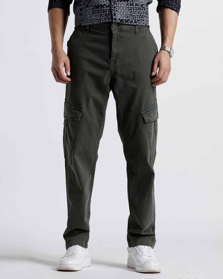 Olive Relaxed Non Denim Pant