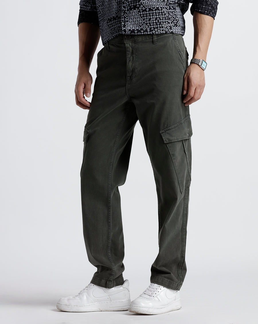 Olive Relaxed Non Denim Pant