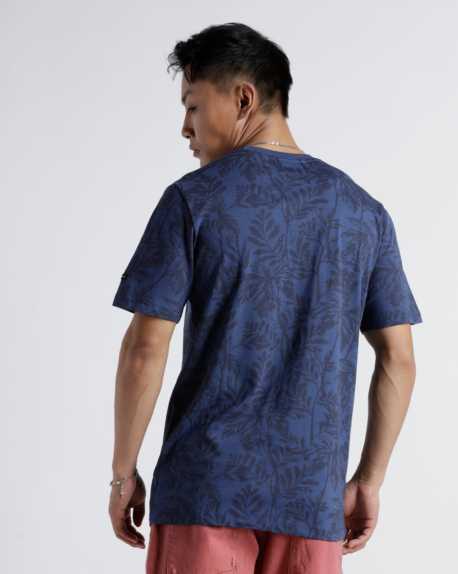 Men Printed Regular Fit Casual T-Shirt