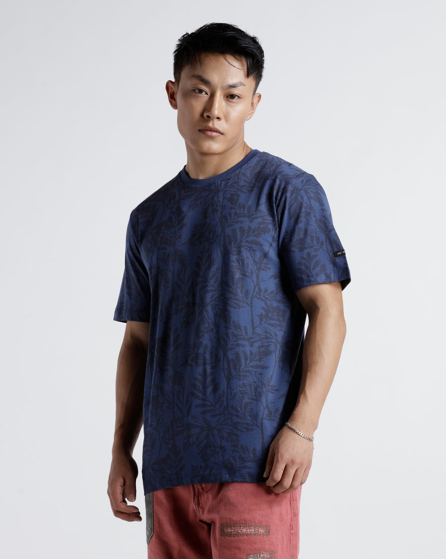 Men Printed Regular Fit Casual T-Shirt