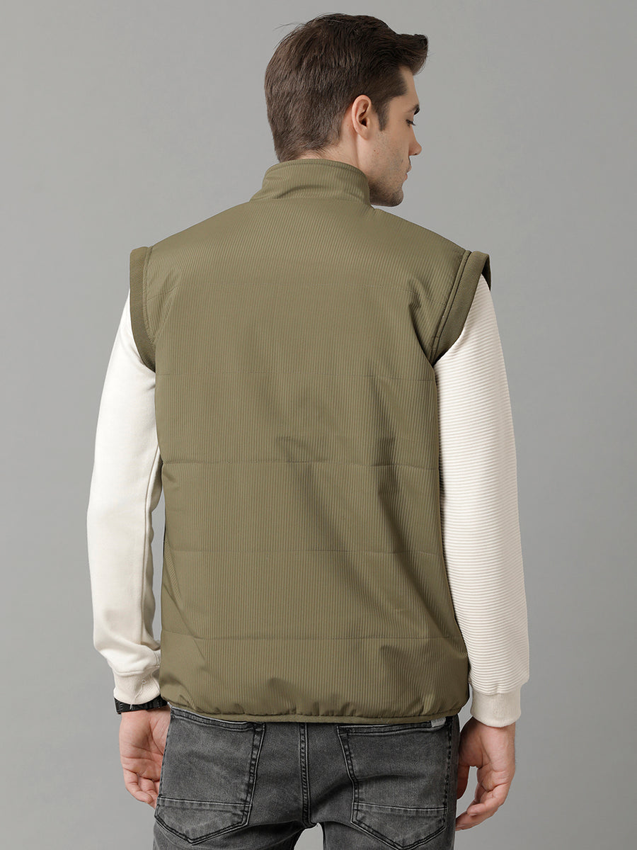 Men Solid Regular Fit  Casual Jacket