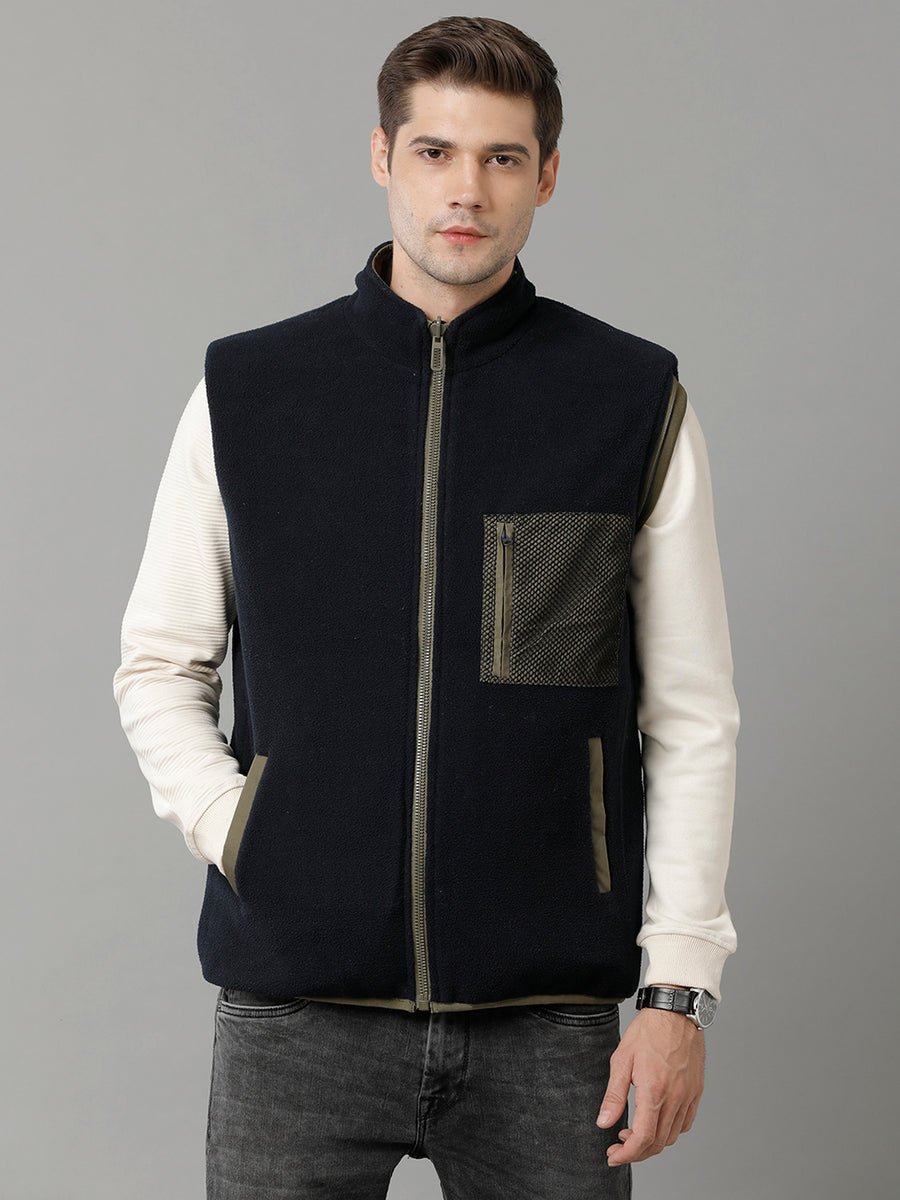 Men Solid Regular Fit  Casual Jacket