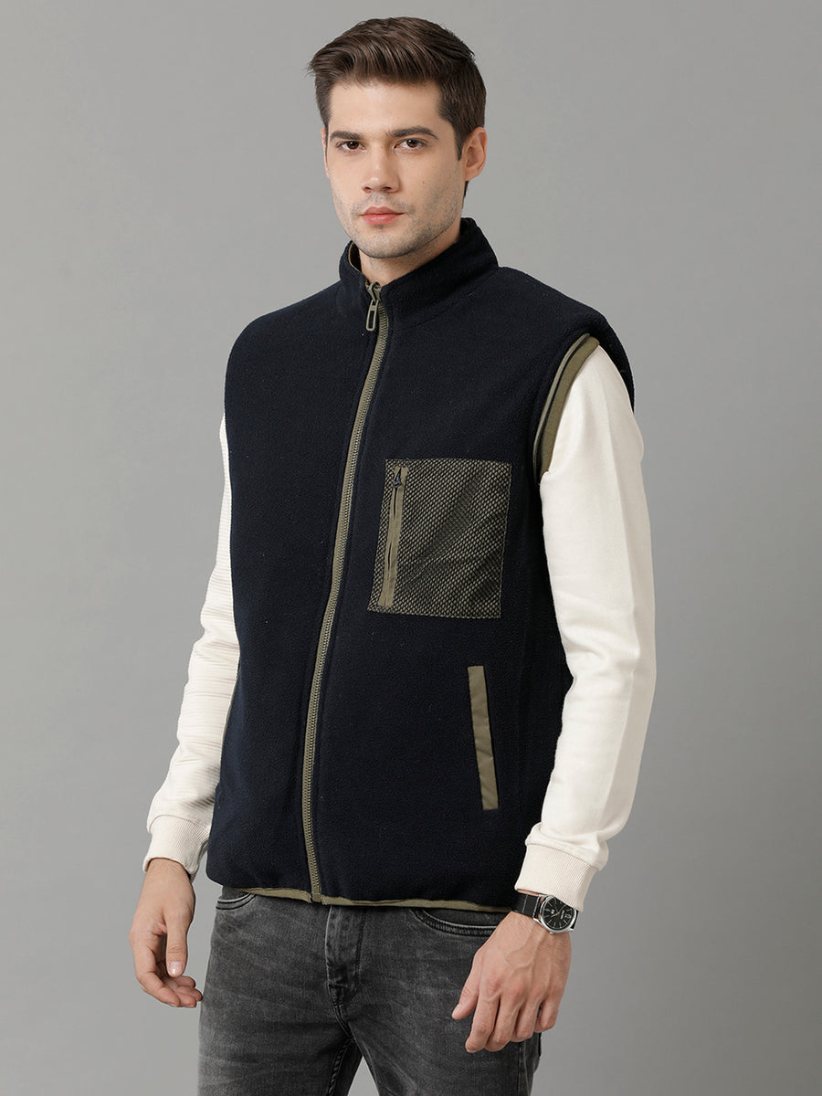Men Solid Regular Fit  Casual Jacket