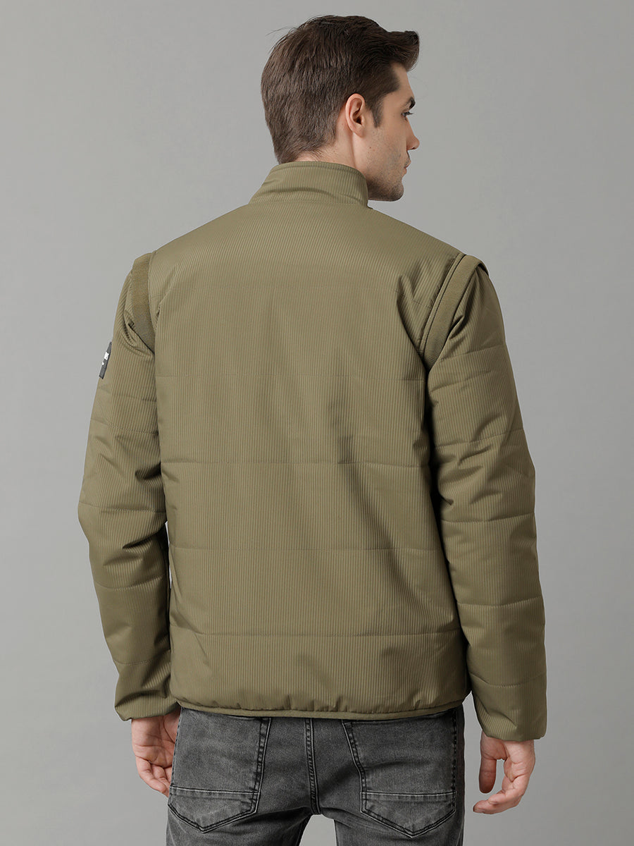 Men Solid Regular Fit  Casual Jacket