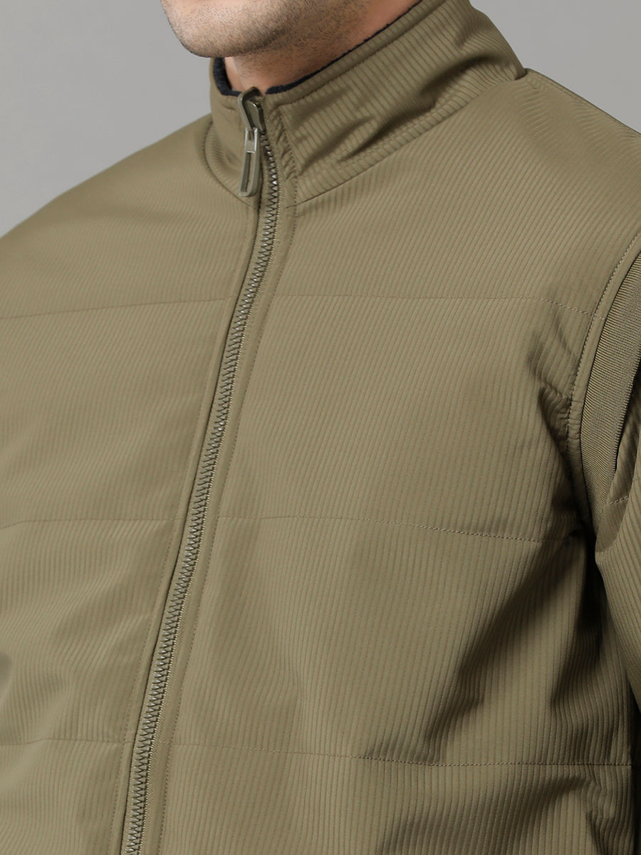 Men Solid Regular Fit  Casual Jacket