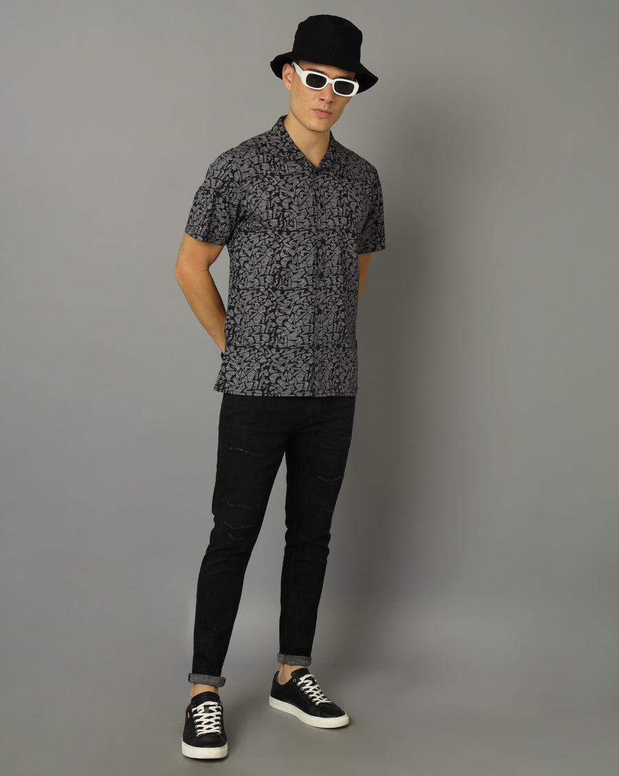 Men Printed Regular Fit Casual Shirt