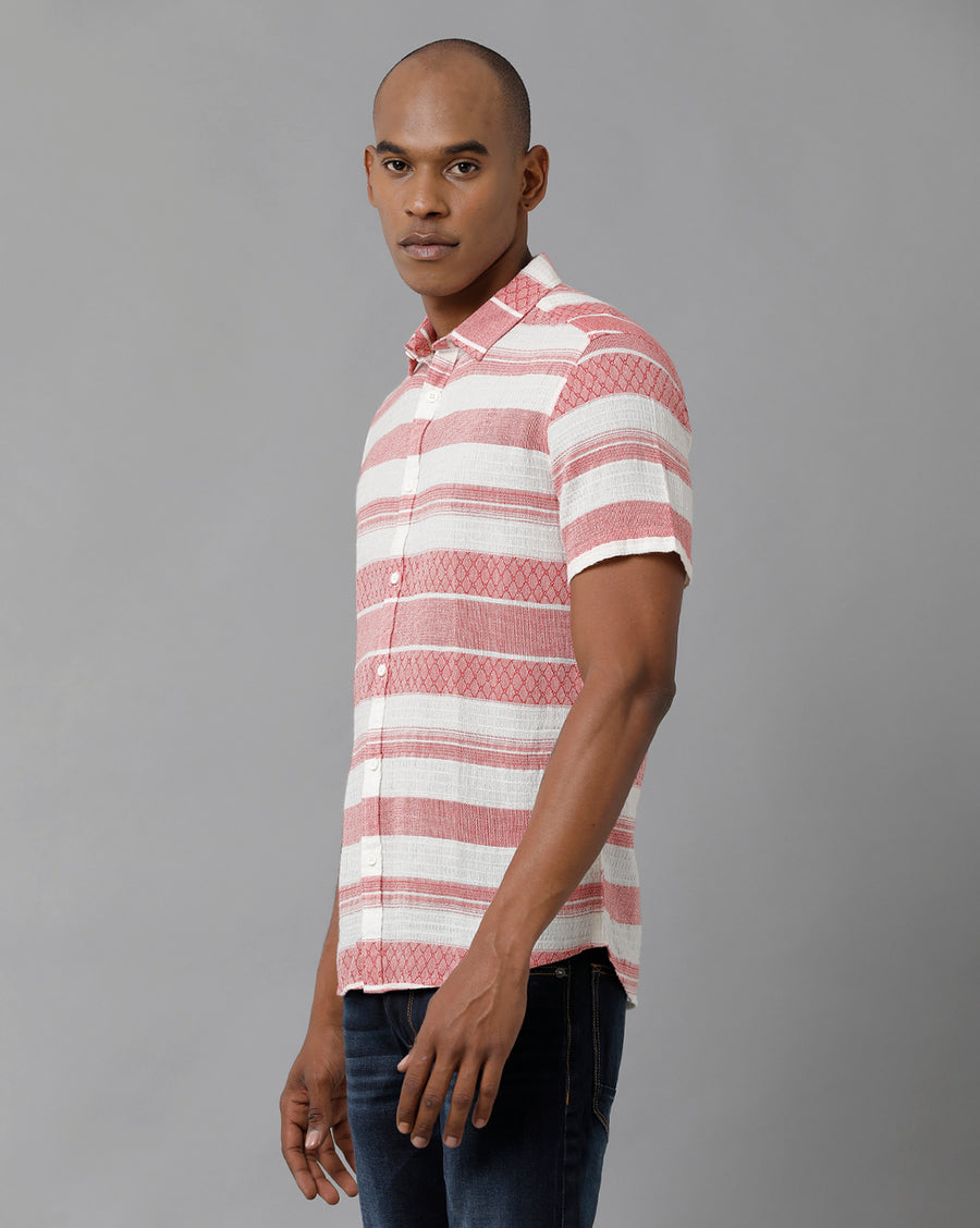 Men Striped Slim Fit Casual Shirt