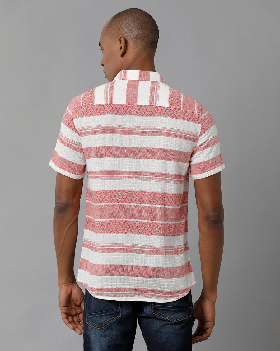 Men Striped Slim Fit Casual Shirt