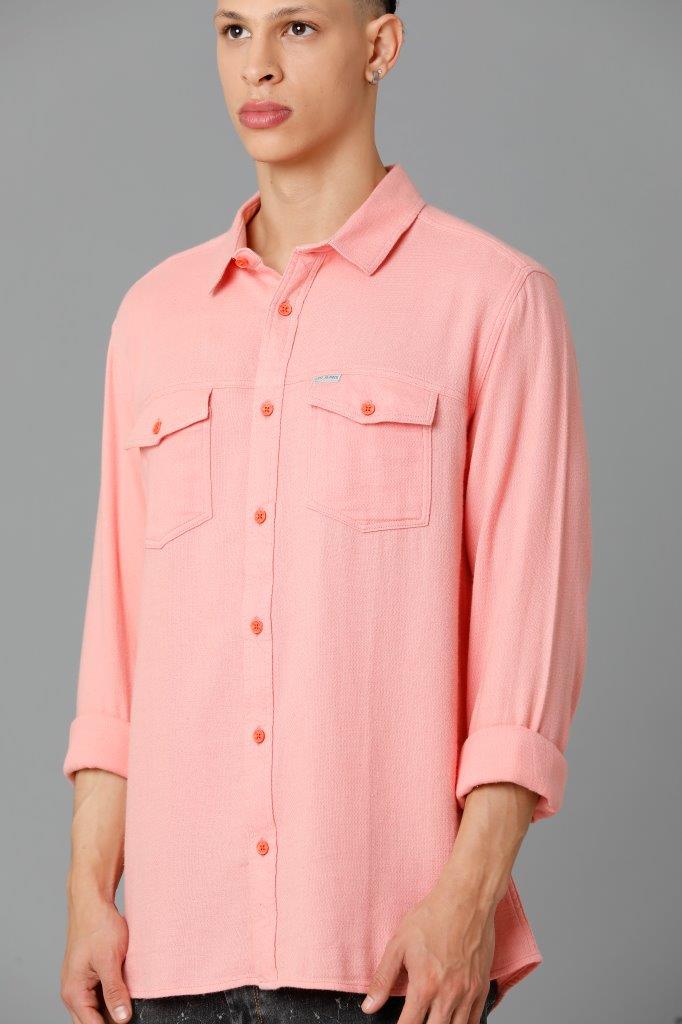 Men's Lt Pink Slim Fit Shirt
