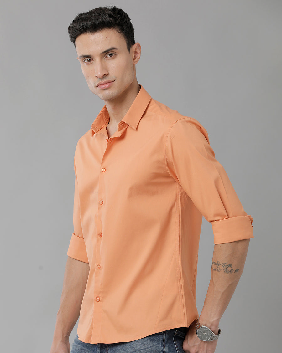 Orange Slim Fit Shirt