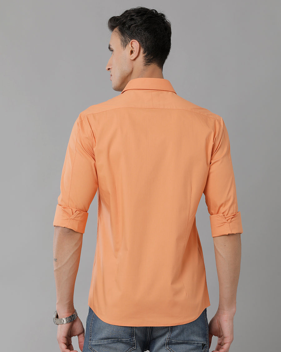 Orange Slim Fit Shirt
