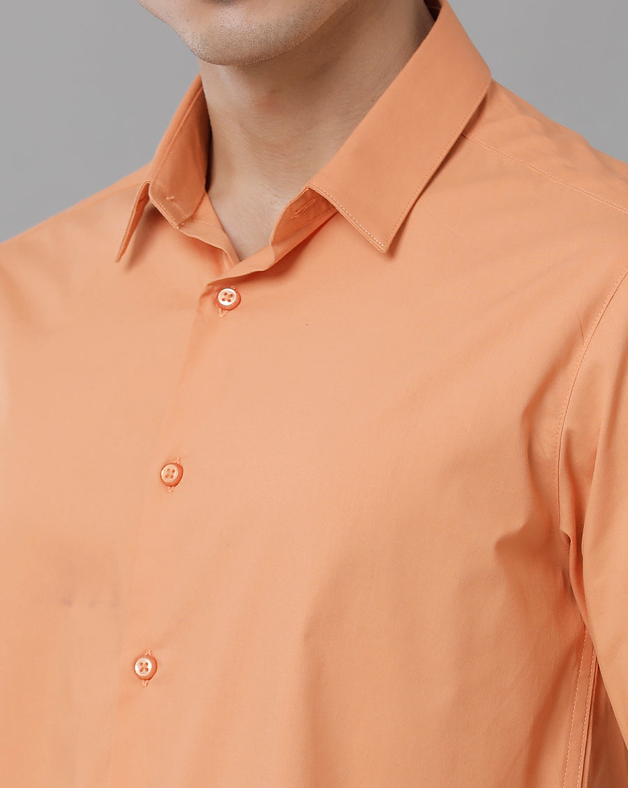 Orange Slim Fit Shirt