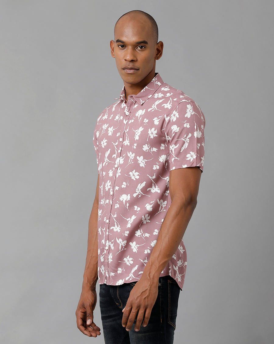 Men Printed Slim Fit Casual Shirt