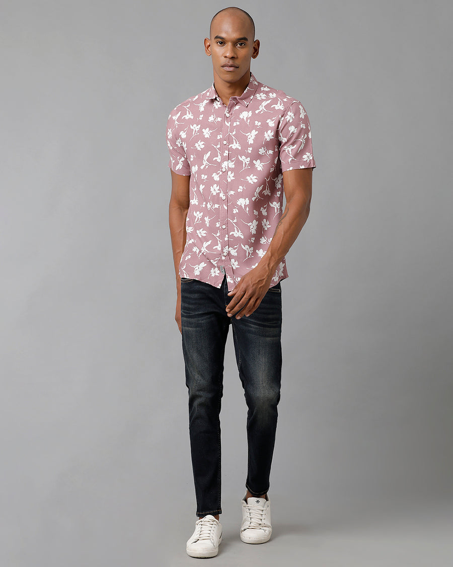 Men Printed Slim Fit Casual Shirt