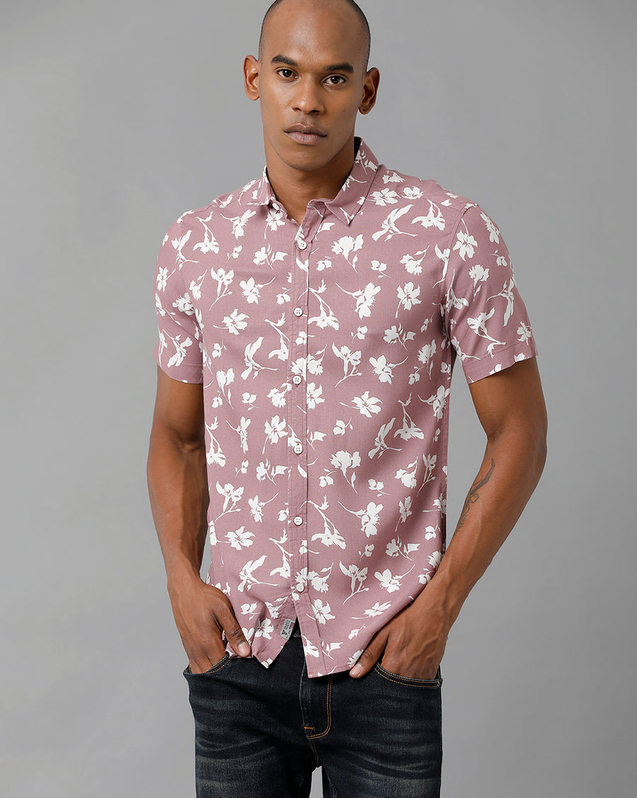 Men Printed Slim Fit Casual Shirt