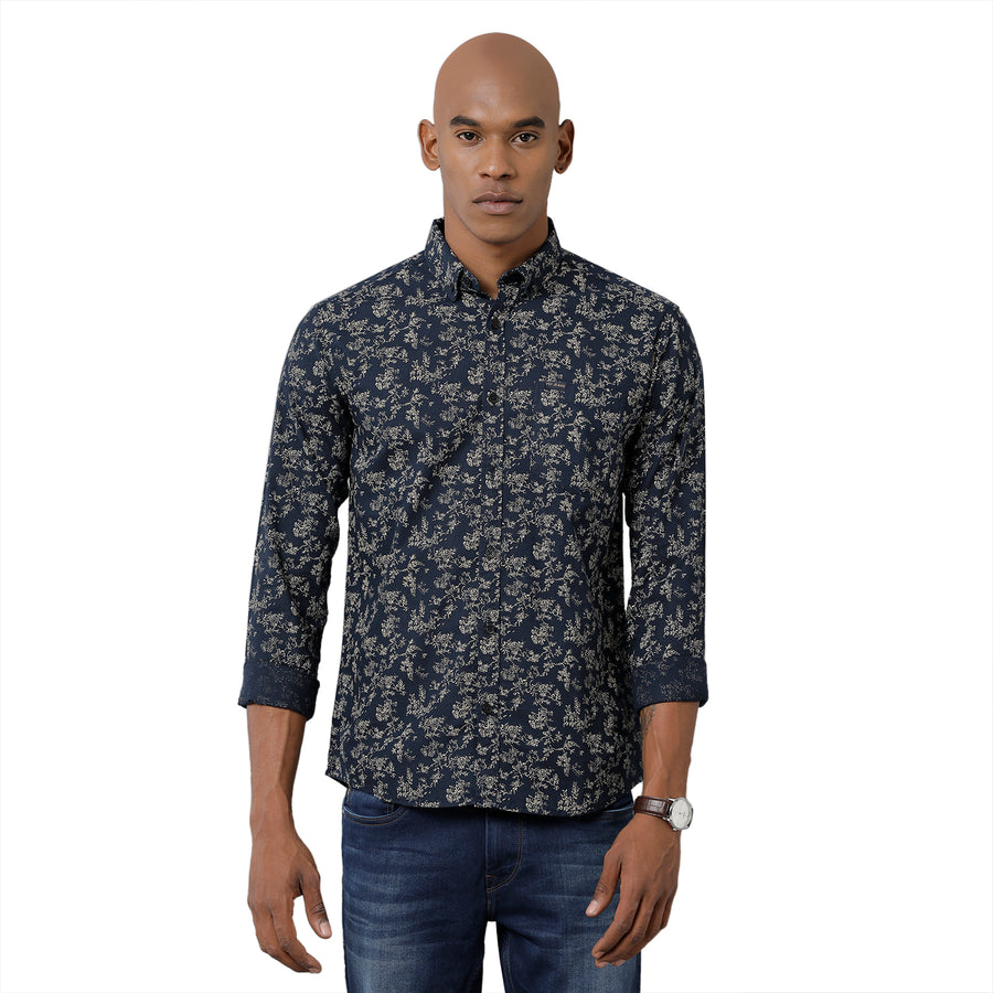 Men's Navy Slim Fit Shirt