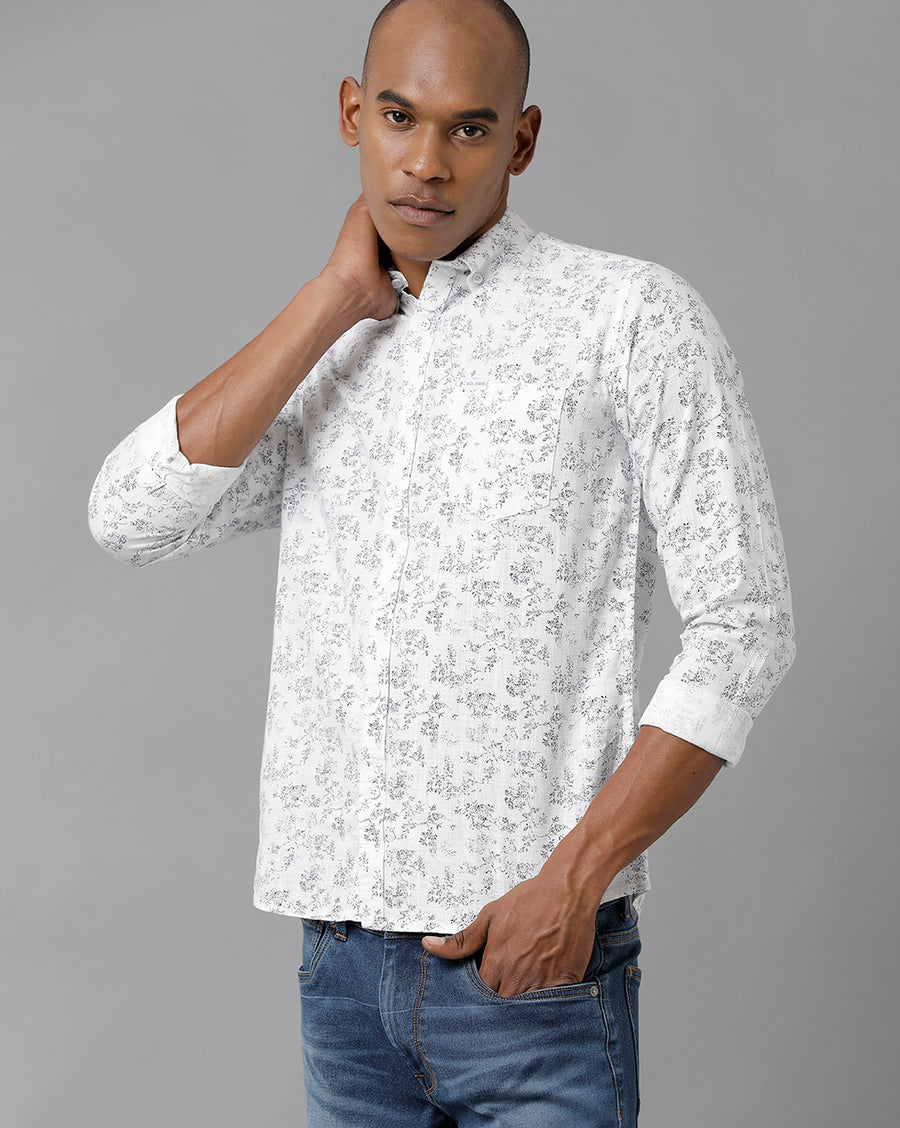 Men's White Slim Fit Shirt