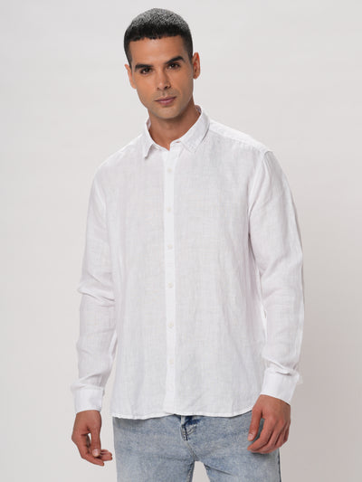 White Regular Fit Shirt