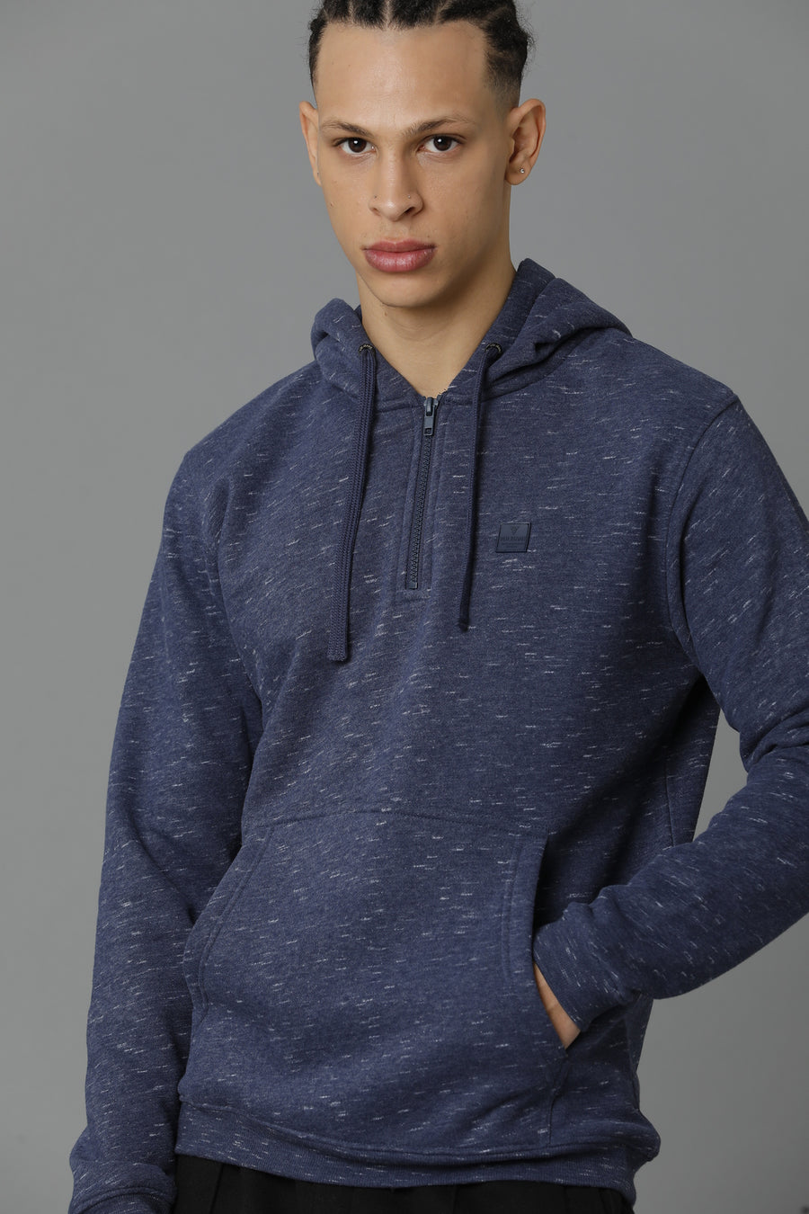 Voi Jeans Mens Regular Fit Navy Romance Sweatshirt