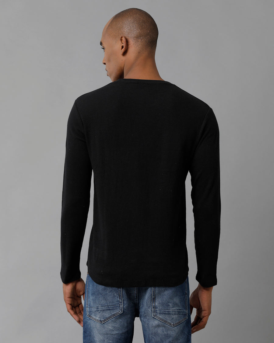 Men Printed Regular Fit Casual T-Shirt