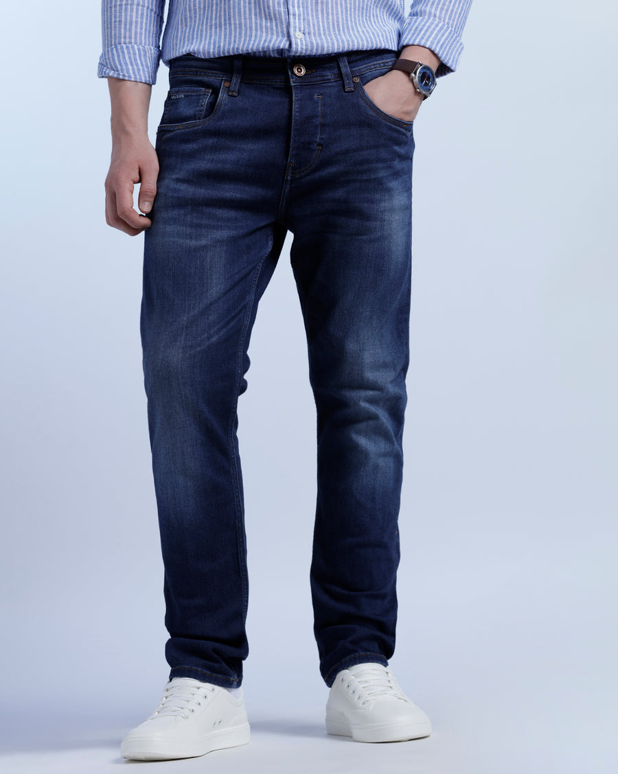 ULTRAMARINE BLUE STRAIGHT FIT JEANS