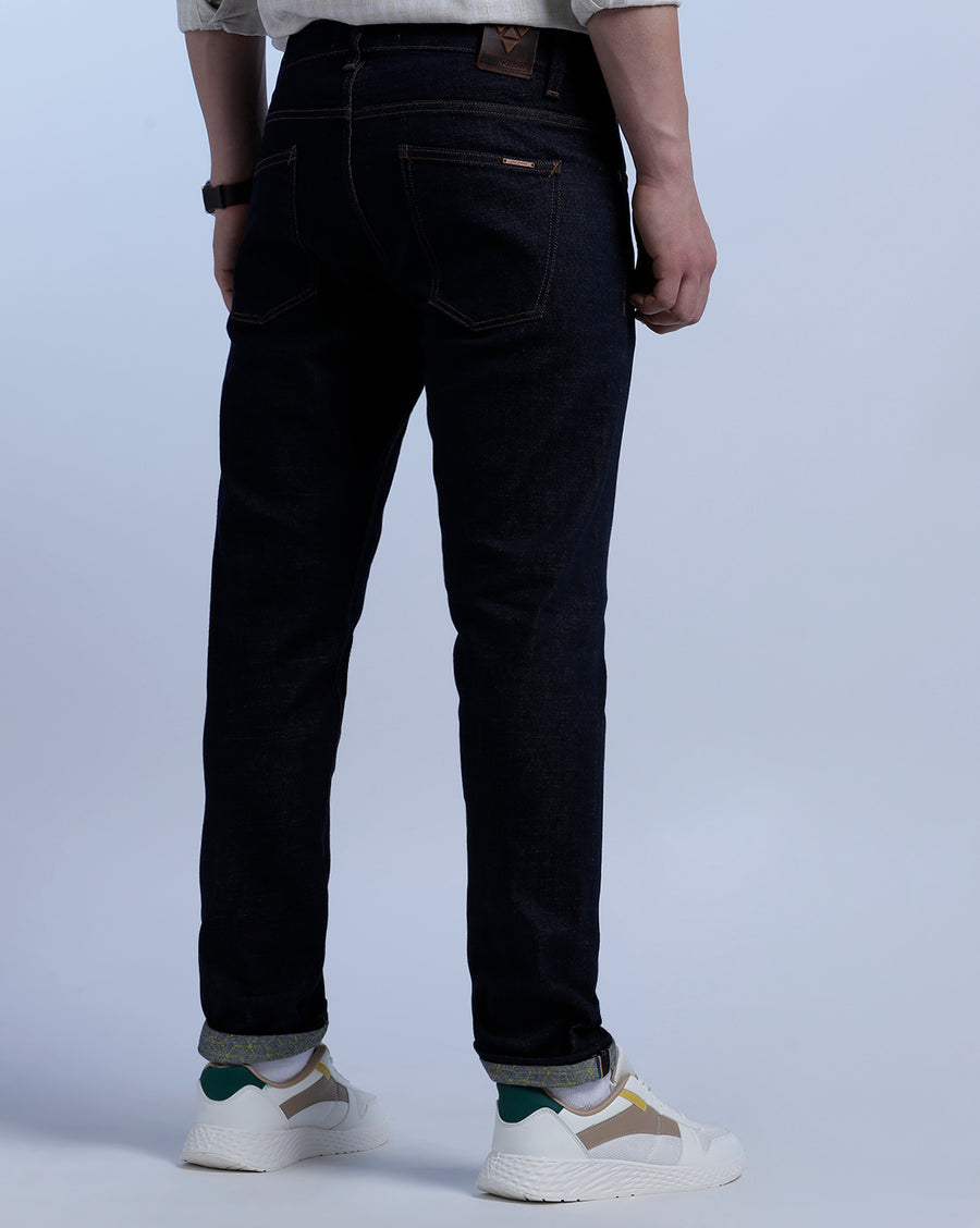 INDIGO STRAIGHT FIT JEANS