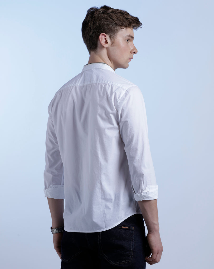 White Regular Fit Shirt