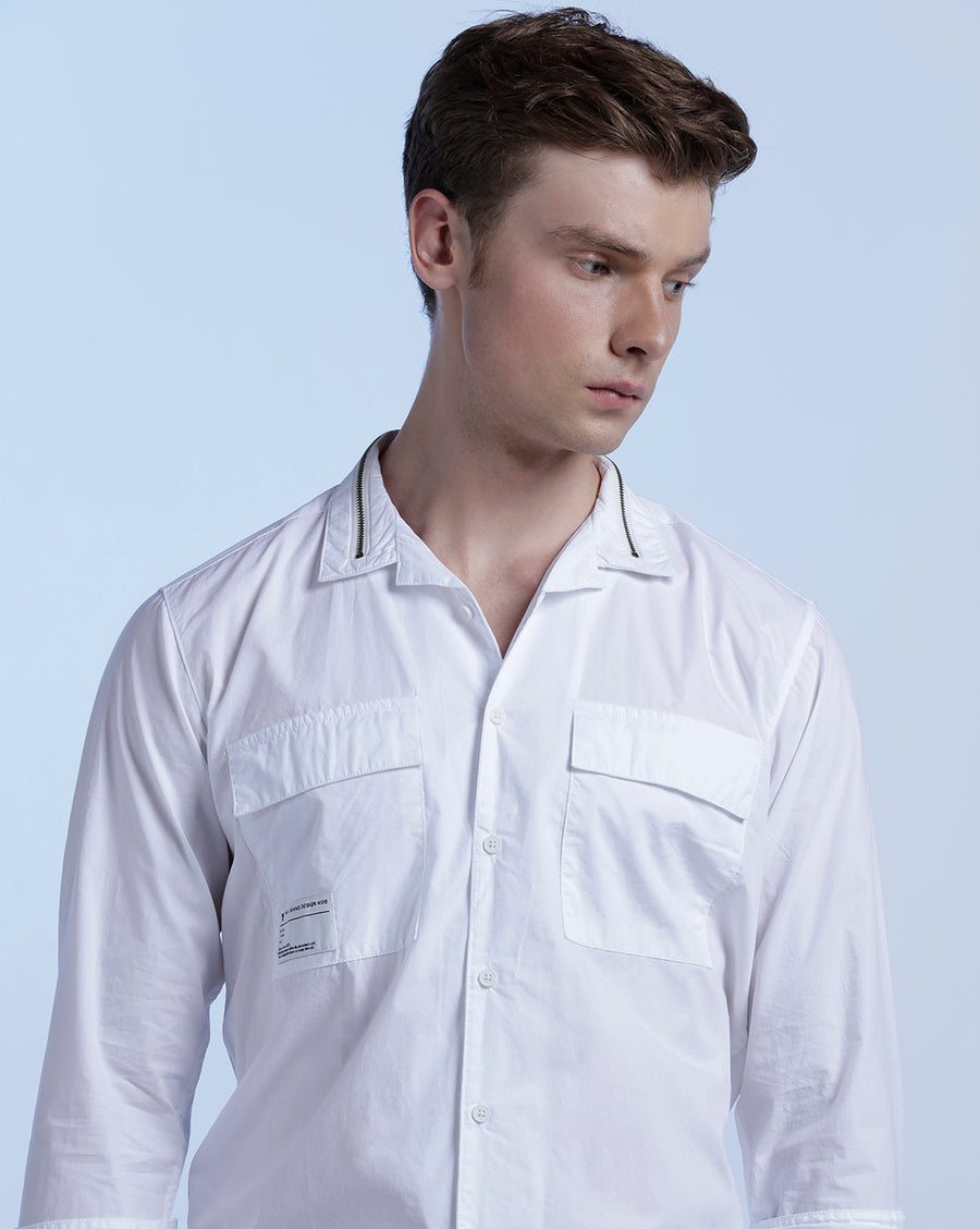 White Regular Fit Shirt