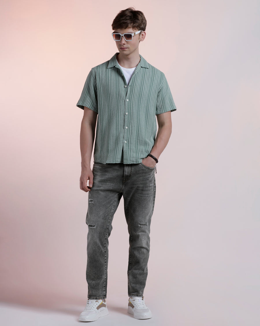 ARMY GREEN COLLIN RELAX FIT JEANS