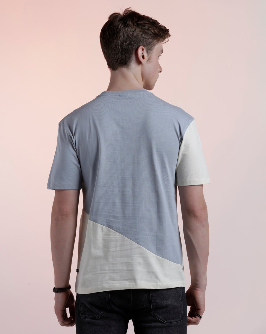 Quarry/Pearl Boxy Fit T-Shirt