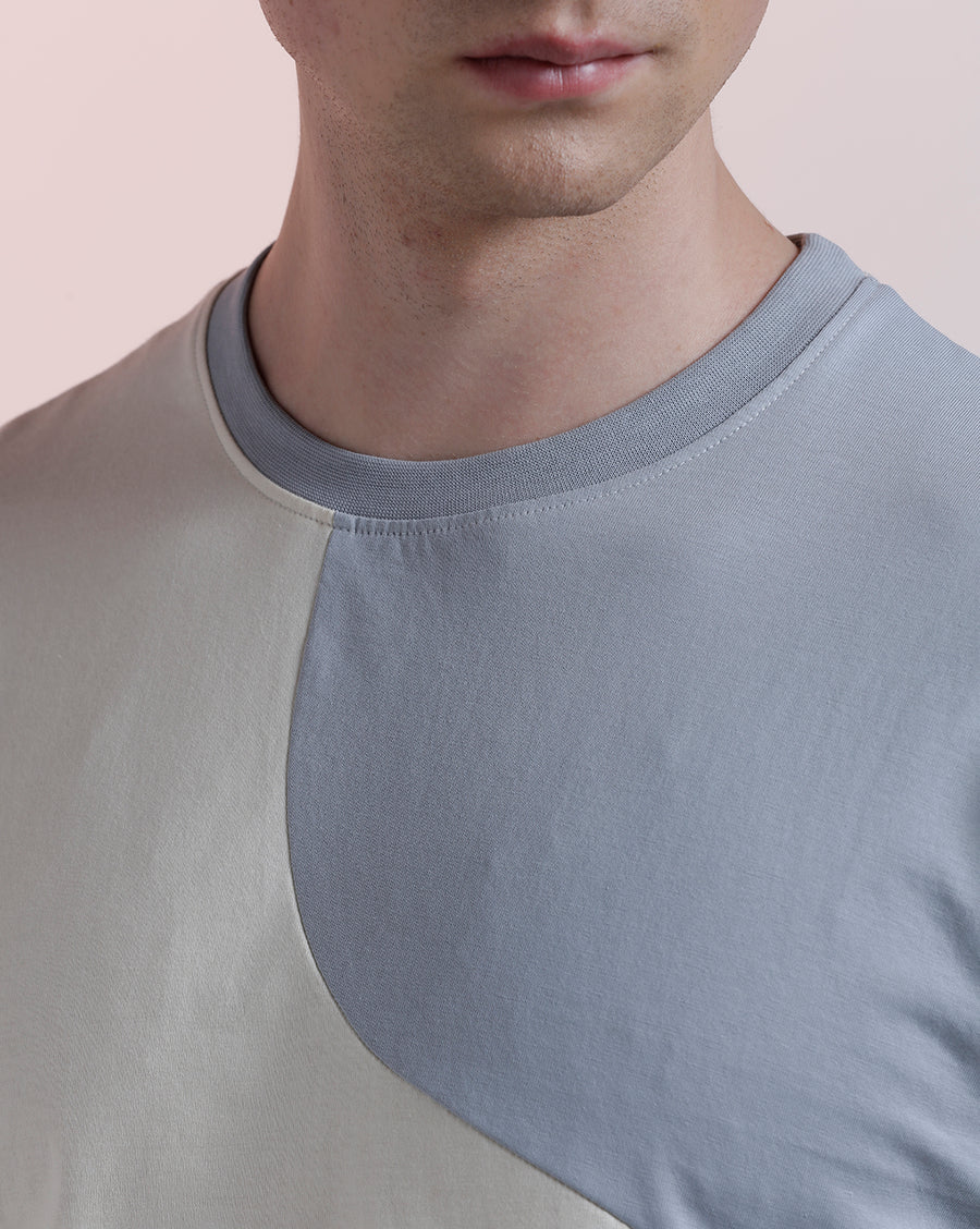 Quarry/Pearl Boxy Fit T-Shirt